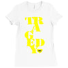 official steps tragedy t shirt s m l xl Ladies Fitted T-Shirt