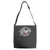 pop's barber shop Adjustable Strap Totes