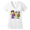 i'm a woman! Women's V-Neck T-Shirt