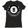 8ball skull Ladies Fitted T-Shirt