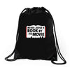never judge a book by its movie Drawstring Bags