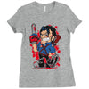 evil cartoon Ladies Fitted T-Shirt
