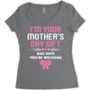 I'm Your Mother's Day Gift Dad Says You're Welcome Baby Girl Women's Triblend Scoop T-shirt