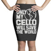 only my cello will save the world Pencil Skirts