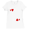 king of hearts playing card Ladies Fitted T-Shirt