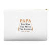 papa the man the myth the legend Accessory Pouches