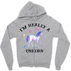 i'm really a unicorn Zipper Hoodie