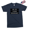 Say Tes to New Adventures Exclusive T-shirt