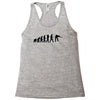 evolution of snooker or pool ape to player mens black new t shirt top Racerback Tank