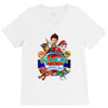 paw patrol birthday boy grandpa V-Neck Tee
