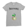 Pregosaurus Boy Ladies Fitted T-Shirt
