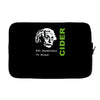 albert einstein theory of 7% proof geeky science cider scrumpy drinkin Laptop sleeve