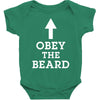 obey the beard funny Baby Bodysuit