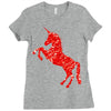 Unicorn Art Ladies Fitted T-Shirt