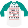 Emo Gothic Ugly Christmas Sweater 3/4 Sleeve Shirt