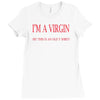 im a virgin Ladies Fitted T-Shirt