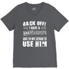 back off i have a crazy grandpa and i'm not afraid to user him V-Neck Tee
