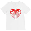 love red V-Neck Tee