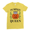 halloween pumpkin queen Ladies Fitted T-Shirt