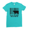 you can't love animals and eat them too! Ladies Fitted T-Shirt