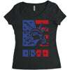 usa 2 Women's Triblend Scoop T-shirt