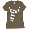 scarf Ladies Fitted T-Shirt