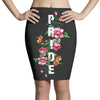 Pride Floral Pencil Skirts