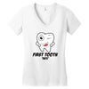 First Tooth Date Women's V-Neck T-Shirt