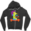 skate face Zipper Hoodie