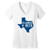 tejanos for beto Women's V-Neck T-Shirt