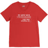 my wife says i only have two faults, i don't listen and something else V-Neck Tee