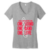 walker high marching band one sound one band one love Women's V-Neck T-Shirt