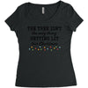 the tree isn't the only getting lit this christmas Women's Triblend Scoop T-shirt