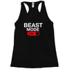 beast mode activated Racerback Tank