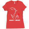 beauty and the beast Ladies Fitted T-Shirt