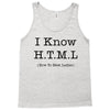 i know html Tank Top