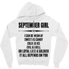 Super September Girl Zipper Hoodie