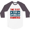 star spangled hammered 3/4 Sleeve Shirt