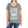 Life After Death Mess With My Daughter Ladies Curvy T-Shirt