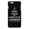 Keep Calm And Light It Up Lavender (For General Cancer Awareness) iPhone 6/6s Plus Case