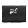darth vader who's your daddy funny Accessory Pouches