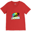 neon lacrosse V-Neck Tee