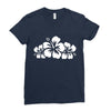 hawaiian flower Ladies Fitted T-Shirt