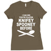 knifey spooney Ladies Fitted T-Shirt
