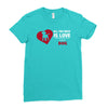 love and a dog life Ladies Fitted T-Shirt
