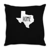 home texas outline Throw Pillow