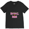 softball mom glitter V-Neck Tee