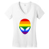 alien lgbt Women's V-Neck T-Shirt