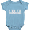 piano skyline Baby Onesie