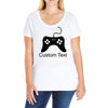 custom text Ladies Curvy T-Shirt